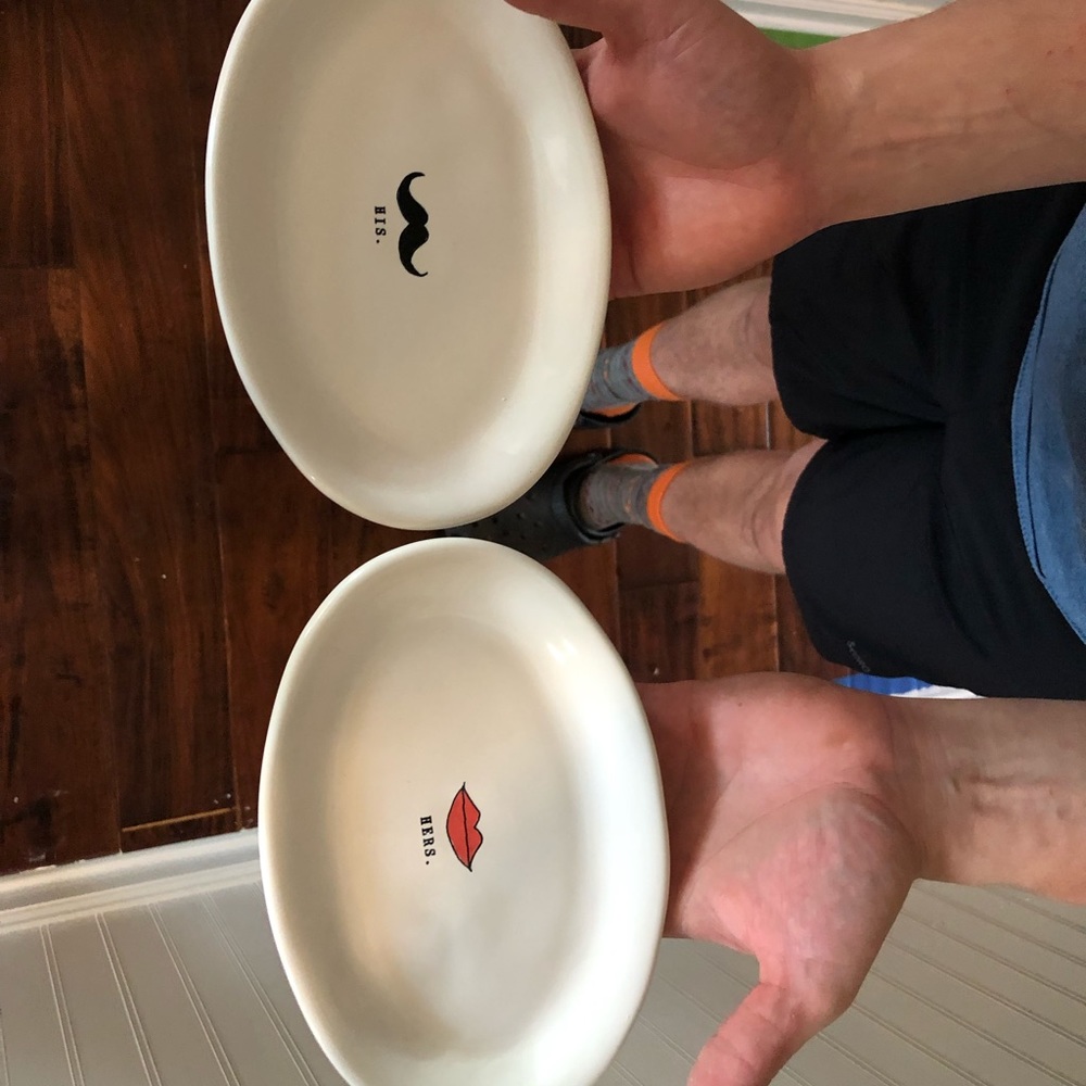 Rae Dunn his and her plates